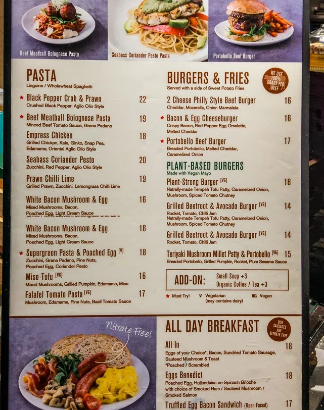 CEDELE MENU SINAGPORE