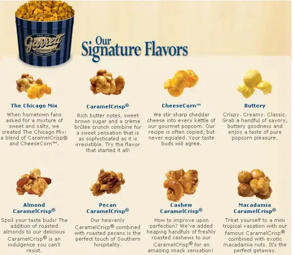 GARRETT POPCORN MENU SINGAPORE