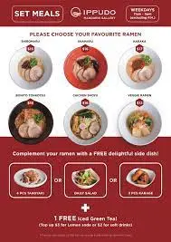 IPPUDO MENU SINGAPORE