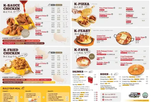 NENE CHICKEN MENU SINGAPORE