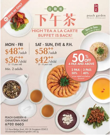 PEACH GARDEN MENU SINGAPORE