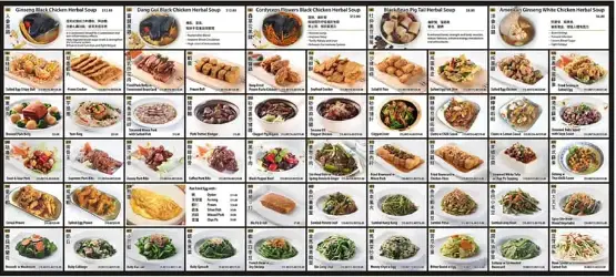 SENG KEE BLACK CHICKEN MENU SINGAPORE