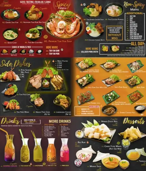 SOI AROY MENU SINGAPORE