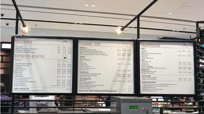 STARBUCKS MENU SINGAPORE