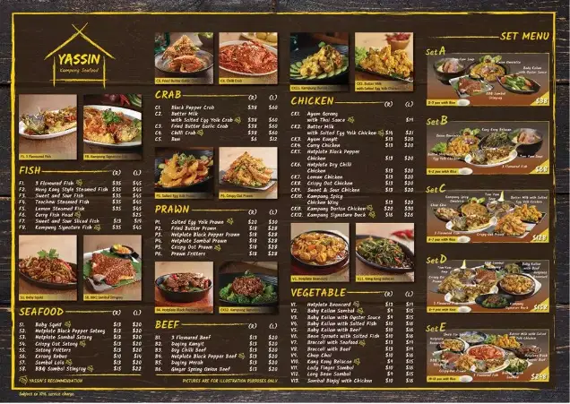 YASSIN KAMPUNG MENU SINGAPORE