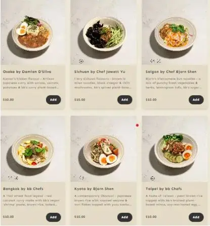 Bamboo Bowls Menu Singapore