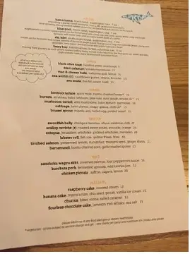 HUMPBACK MENU SINGAPORE