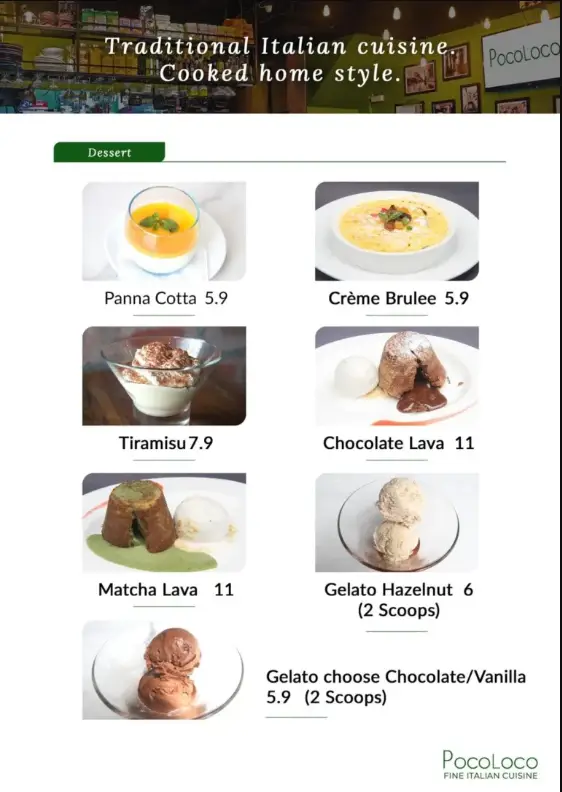 POCOLOCO MENU SINGAPORE