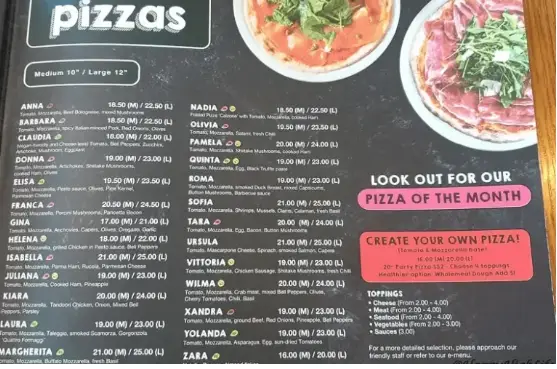 SPIZZA MENU SINGAPORE