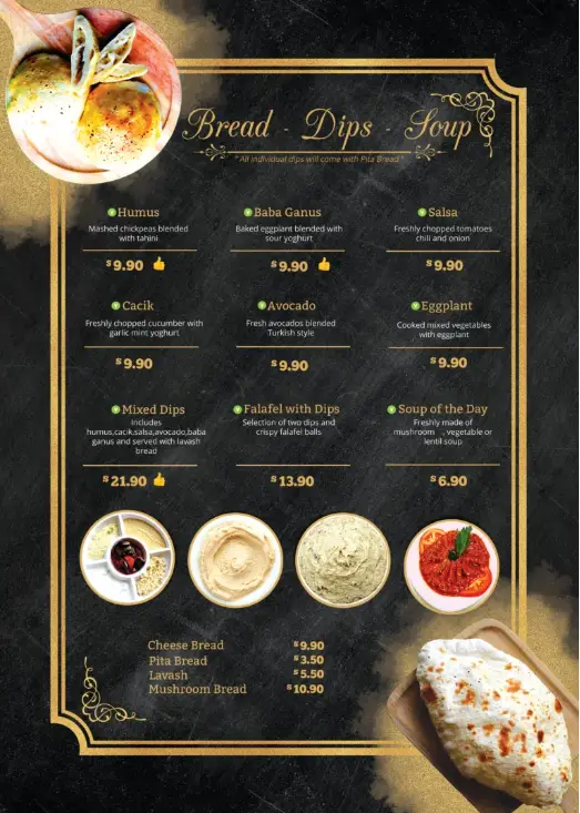 TURKISH KEBAB MENU SINGAPORE