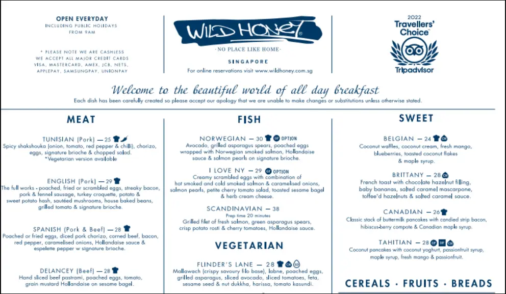 WILD HONEY SINGAPORE