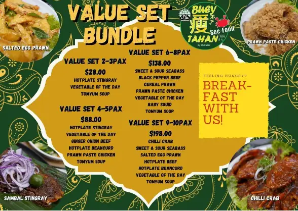 BUEY TAHAN MENU SINGAPORE