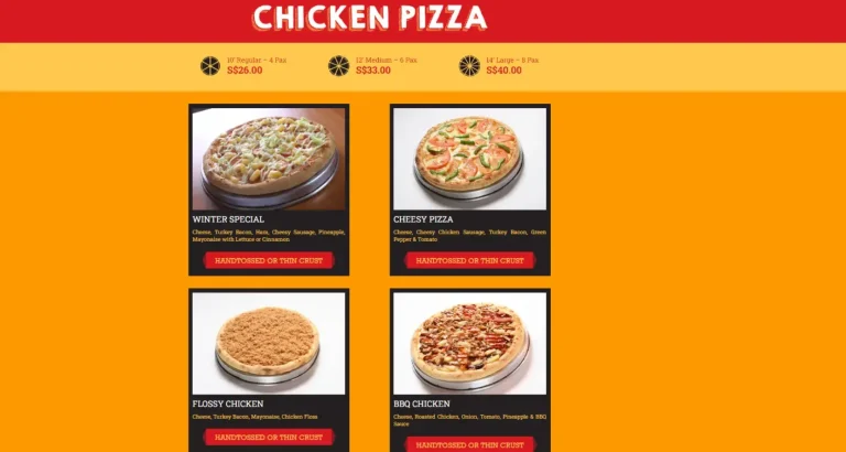 RITE PIZZA MENU SINGAPORE PRICES 2024