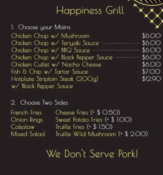 BOWL & GRILL MENU